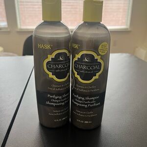 (2) Hask Charcoal Citrus Oil Purifying Shampoo 12 oz NEW